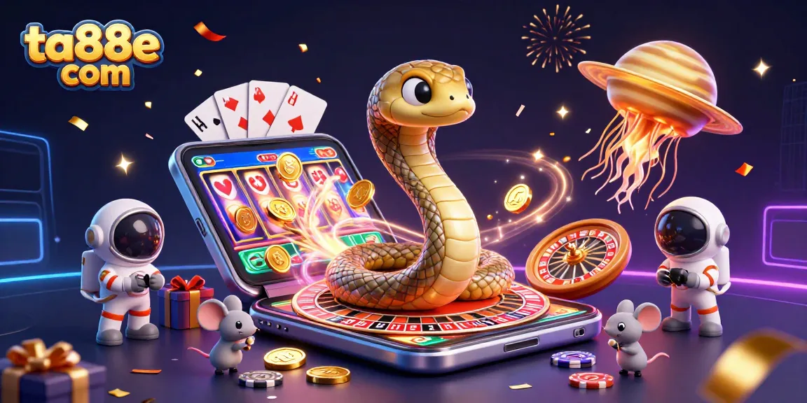 Experience thrilling bets at ta88e com with cosmic casino characters and dynamic game elements.
