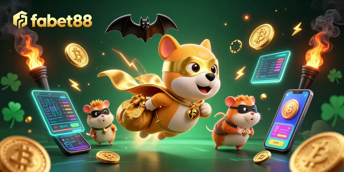 Experience fabet88's thrilling gaming world with dynamic 3D casino characters and vibrant crypto assets.